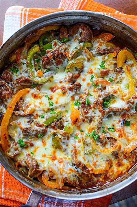 Low Carb Philly Cheesesteak Skillet - My Incredible Recipes