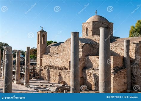 Panagia Chrysopolitissa Church in the Old Town of Paphos. Cyprus Stock ...