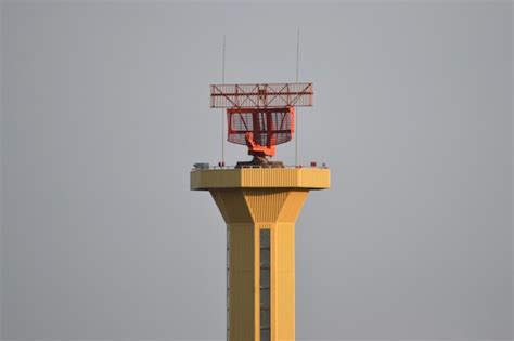 Premium Photo | Flight radar at the airport close up