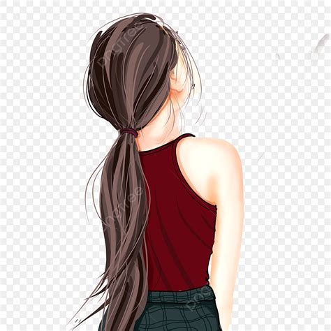 Beautiful Drawings Of Girls With Long Hair - Image discovered by ↠ ...