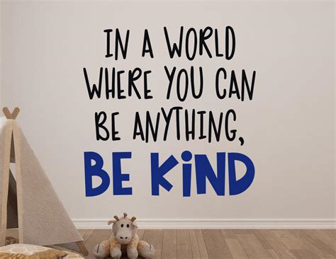 Be kind wall decal Be kind decal Be kind wall decor | Etsy