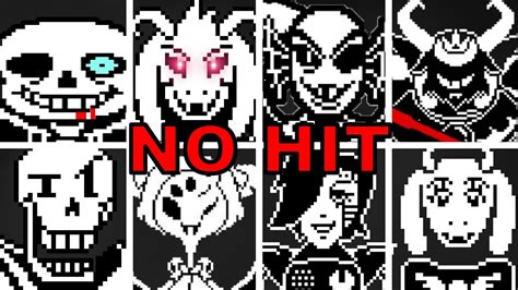 Undertale All Bosses No Hit - YouTube