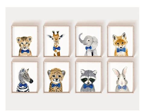 Cartoon Animal Prints For Nursery - ANIMAL VGF