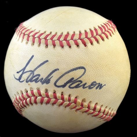 Lot Detail - Hank Aaron Vintage 1970's Single Signed Baseball