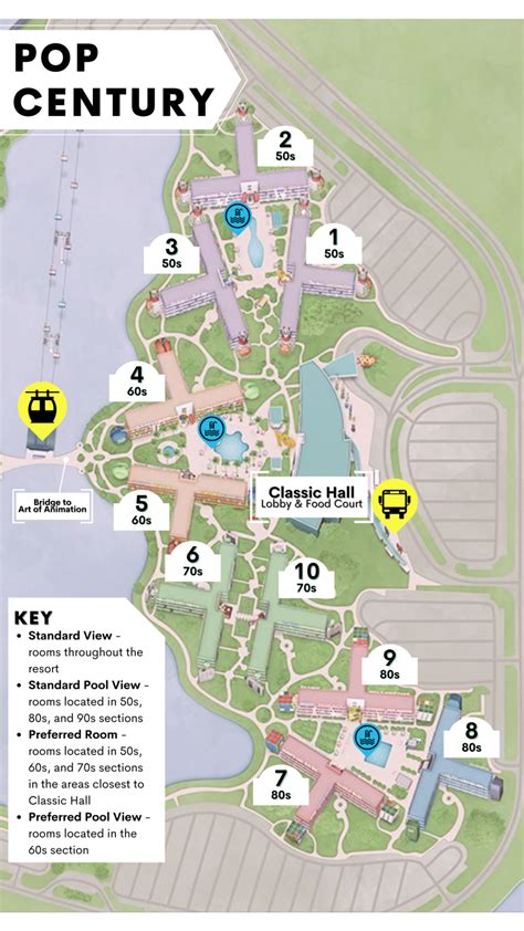 Pop Century Resort Maps - WDW Prep School