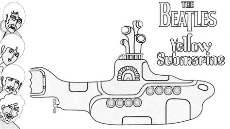 Beatles Yellow Submarine Coloring Page - Coloring Home