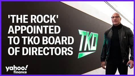 'The Rock' appointed to TKO board of directors - YouTube