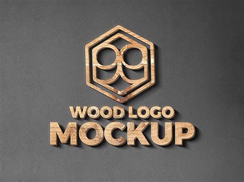 Wood & Metal Cut Logo Mockup by Graphicsfuel on Dribbble