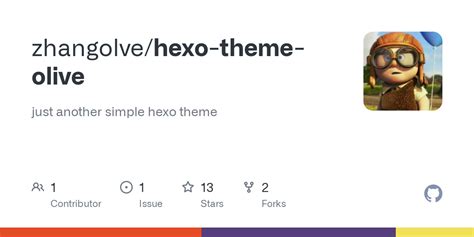 GitHub - zhangolve/hexo-theme-olive: just another simple hexo theme