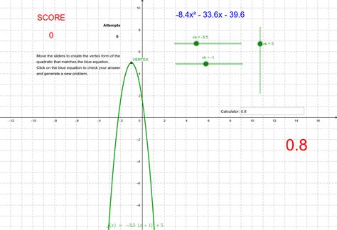 How To Graph A Parabola In Vertex Form Calculator