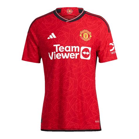 Men's Authentic Manchester United Home Soccer Jersey Shirt 2023/24 ...