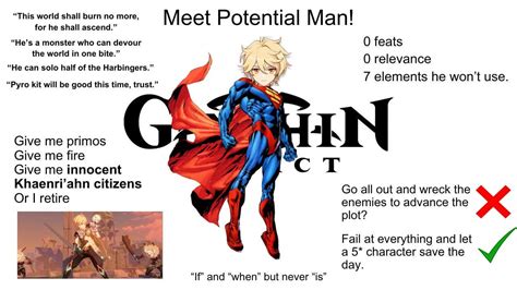 Meet Potential Man! : r/Genshin_Memepact