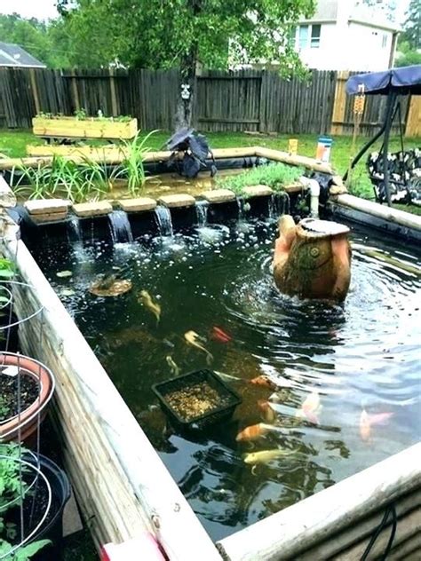 Above Ground Fish Pond Designs in 2020 | Ponds backyard, Fish ponds backyard, Pond design