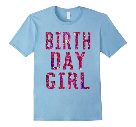 Birthday Girl T-Shirt Pink Glitter Fun Birthday Shirt-CL – Colamaga