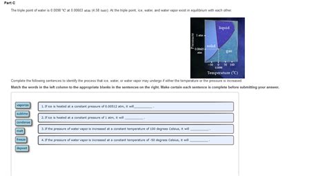 Solved The triple point of water is 0.0098 degree C at | Chegg.com