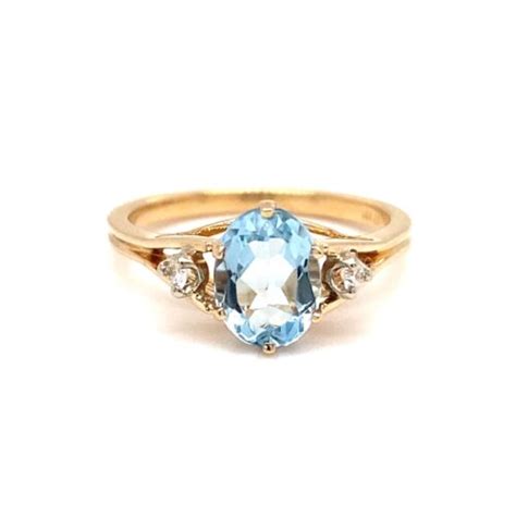 AQUA & DIAMOND RING