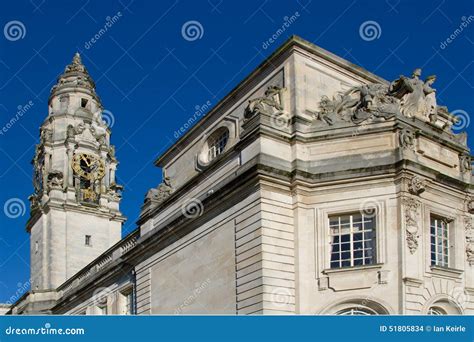 Cardiff City Hall stock photo. Image of government, park - 51805834