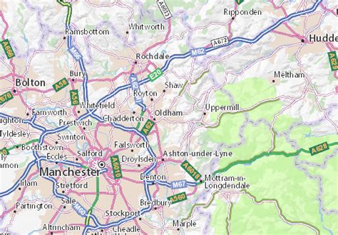 MICHELIN Oldham map - ViaMichelin