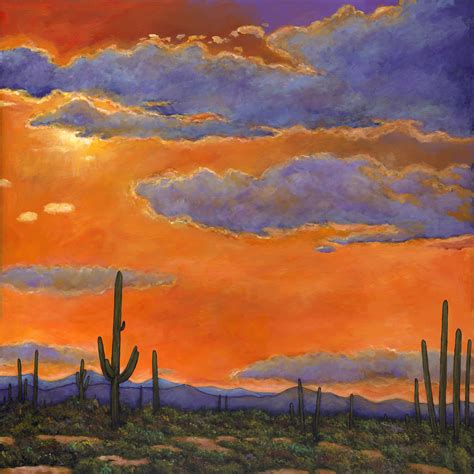 Saguaro Sunset by Johnathan Harris (Giclee Print) | Artful Home