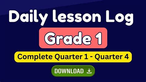 Daily Lesson Log Grade 1 Deped | Download here!