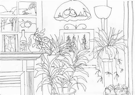 It's About Art and Design: 15 Minute Ink Sketch Showing The Inside Of My Home