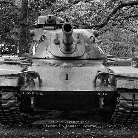 Military M60 Patton Tank BW SQ Format Photograph by Thomas Woolworth | Fine Art America