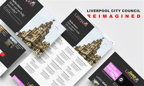 Liverpool City Council Gov UI Reimagined on Behance