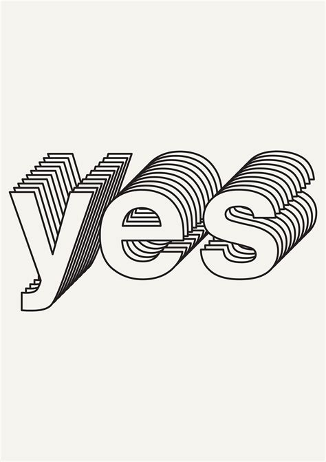 YES poster | Motivational Print | Black and White prints | Poster | 24x36 20x30 18x27 14x20 ...