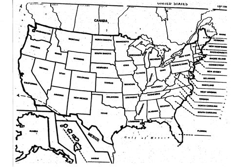 Blank Us Map Quiz Printable