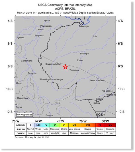 Brazil: Earthquake Magnitude 6.5 - Acre — Earth Changes — Sott.net