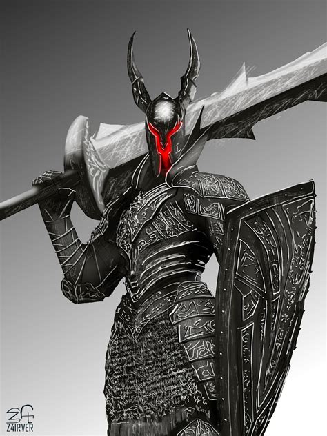 Dark Souls Black Knight by Z4irver on DeviantArt