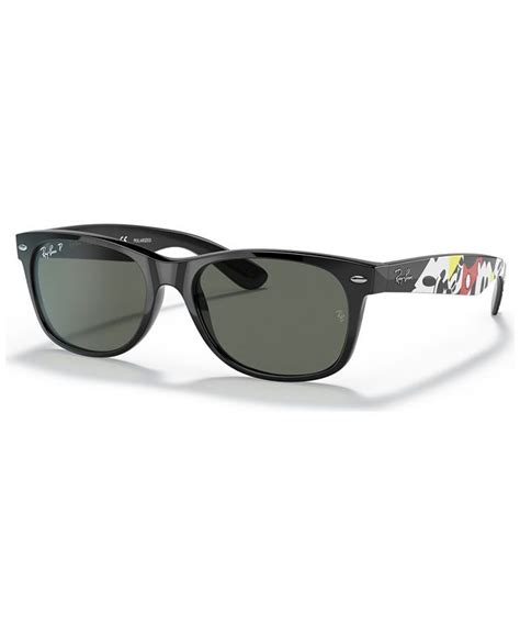 Ray-Ban Disney Unisex Polarized Sunglasses, RB2132 NEW WAYFARER - Macy's