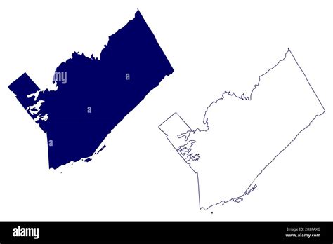 United Counties of Leeds and Grenville (Canada, Ontario Province, North America) map vector ...