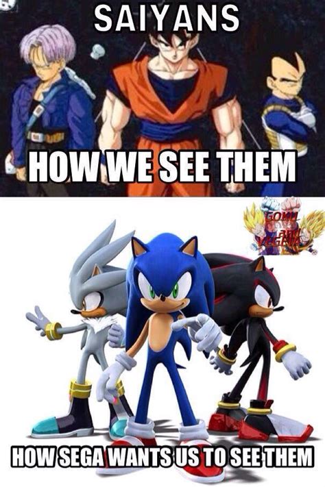 Sonic is just Segas version of goku | Anime memes funny, Dbz funny, Sonic funny