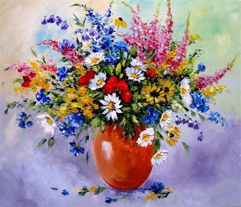 Colorful Flowers Diamond Art Kit - Free Diamond Painting And Painting ...