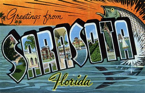 Greetings from Sarasota, Florida - Large Letter Postcard | Flickr