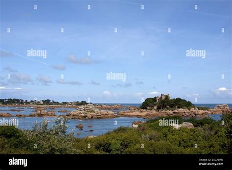 The Pink Granite Coast Stock Photo - Alamy