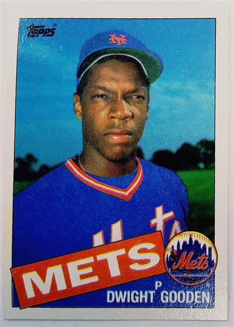 DWIGHT GOODEN ROOKIE CARD 1985 Topps Doc Gooden ROOKIE RC #620 Mets ...