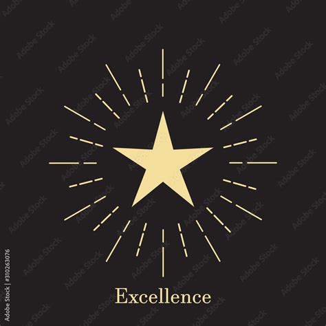 Star icon mark of perfection. Quality stamp concept symbol. Vector ...