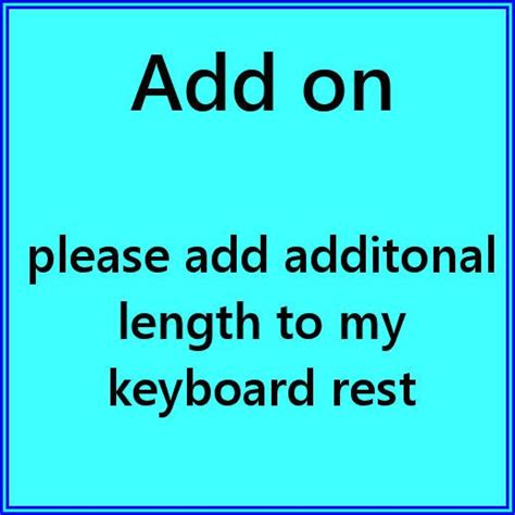 Add on Extra Length for Keyboard Rests - Etsy | Keyboard rest, Keyboard, Wrist rests
