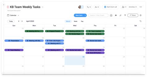 Using a team calendar | monday.com Blog