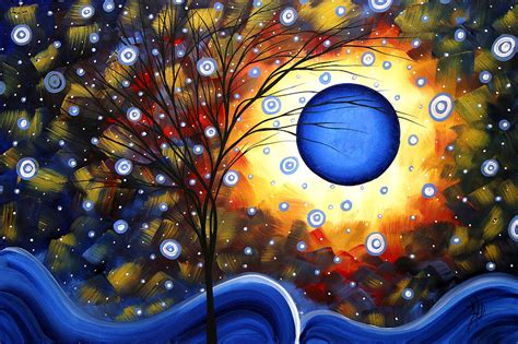 Snow Burst Cirlce of Life Painting MADART Painting by Megan Duncanson - Fine Art America