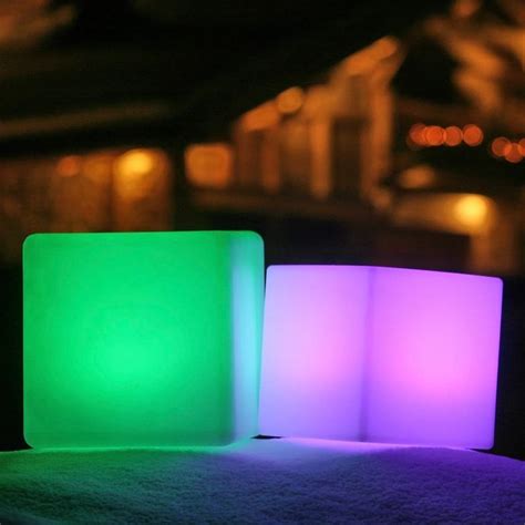 Dice Outdoor Bluetooth LED Table Lamp | Led table lamp, Table lamp, Outdoor table lamps