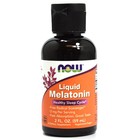 NOW Foods Liquid Melatonin - 2 Oz 733739032614 | eBay