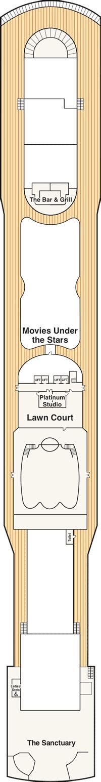 Coral Princess Deck plan & cabin plan