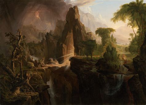 Thomas Cole (1801–1848), "Expulsion from the Garden of Eden" (1828) Oil ...