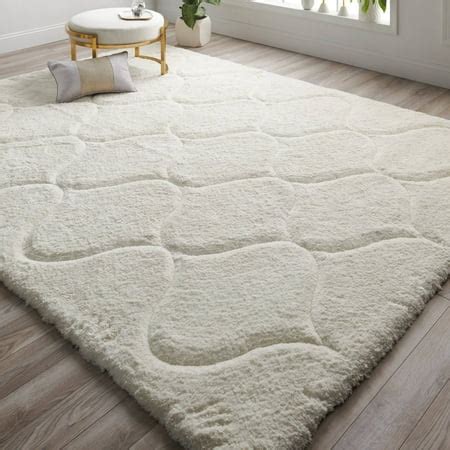 MoDRN Glam Sculpted Shag Hand Tufted Area Rug - Walmart.com