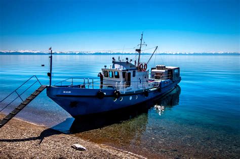 Lake Baikal Irkutsk fishing boat, Russian Federation