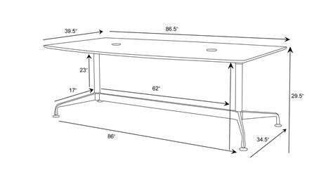 Modern Eisenhower Conference Table Dark Oak | Zuri Furniture