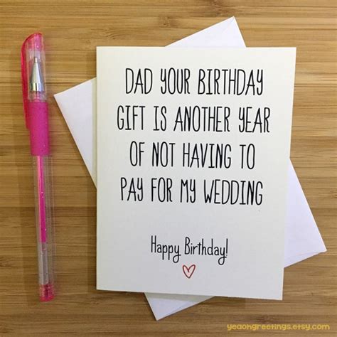 Happy Birthday Dad Card for Dad Funny Dad Card Gift for - Etsy